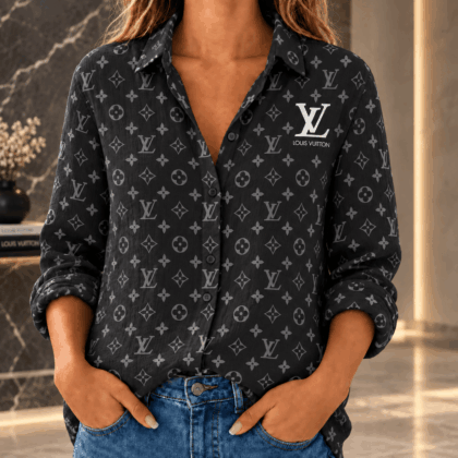 Louis Vuitton | Monogram Shadow Print Linen Shirt Winter 2026 Collection