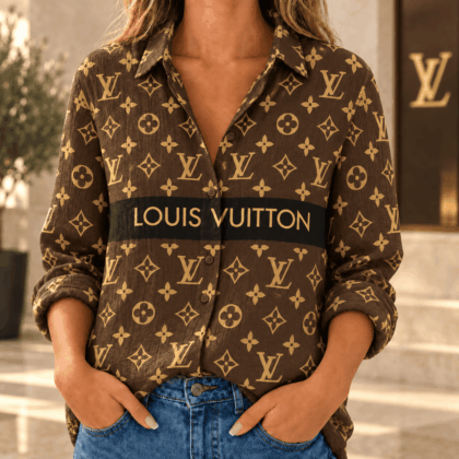 Louis Vuitton | Monogram Chest Stripe Linen Shirt Winter 2026 Collection