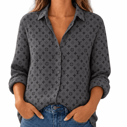 Louis Vuitton | Shadow Monogram Print Linen Shirt Winter 2026 Collection