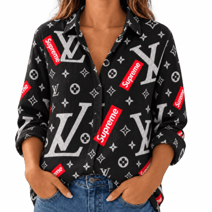 Louis Vuitton | Red Box Monogram Print Linen Shirt Fall 2026 Collection