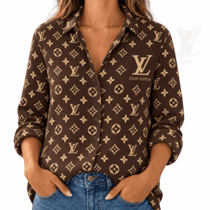 Louis Vuitton | Classic Monogram Print Linen Shirt Fall 2026 Collection