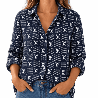 Louis Vuitton | Dotted Monogram Grid Linen Shirt Winter 2026 Collection