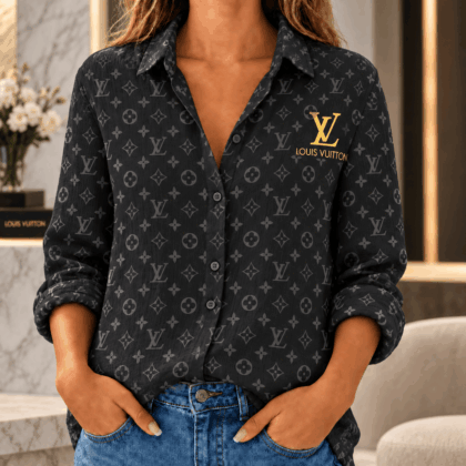 Louis Vuitton | Shadow Monogram Print Linen Shirt Winter 2026 Collection