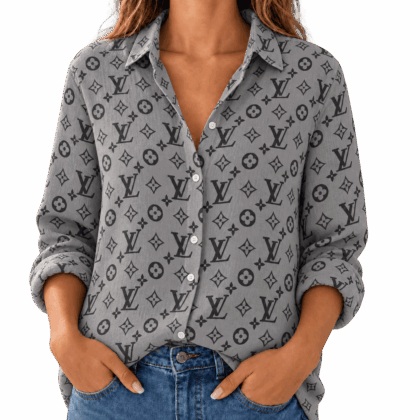 Louis Vuitton | Classic Monogram Print Linen Shirt Winter 2026 Collection