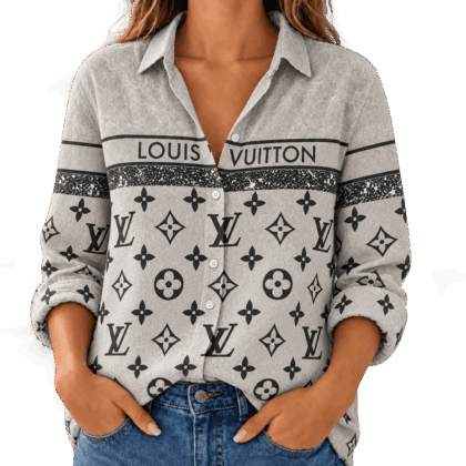 Louis Vuitton | Monogram Speckle Stripe Linen Shirt Winter 2026 Collection