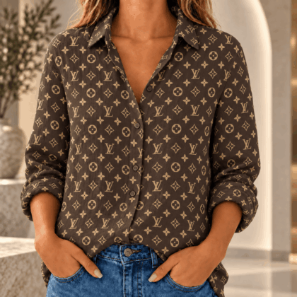 Louis Vuitton | Classic Monogram Print Linen Shirt Fall 2026 Collection