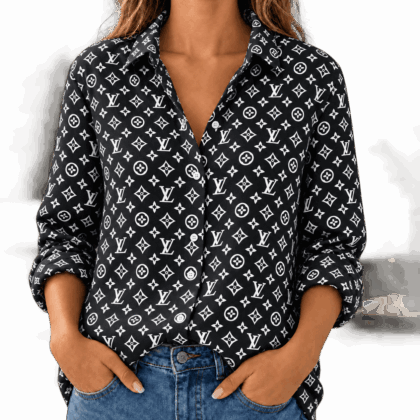 Louis Vuitton | Classic Monogram Print Linen Shirt Fall 2026 Collection