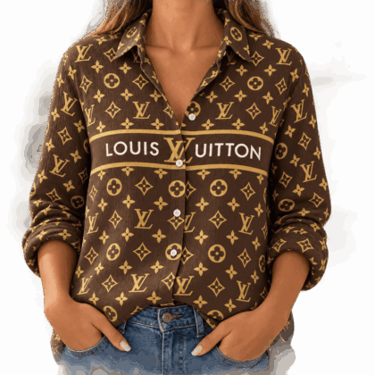 Louis Vuitton | Heritage Monogram Stripe Linen Shirt Winter 2026 Collection