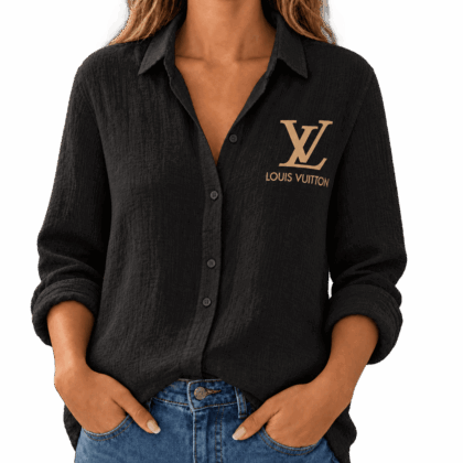 Louis Vuitton | Contrast Chest Monogram Linen Shirt Fall 2026 Collection