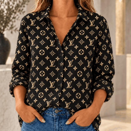 Louis Vuitton | Classic Monogram Print Linen Shirt Fall 2026 Collection