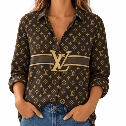 Louis Vuitton | Heritage Monogram Stripe Linen Shirt Winter 2026 Collection