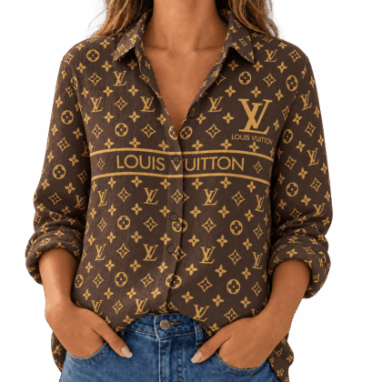 Louis Vuitton | Monogram Stripe Print Linen Shirt Fall 2026 Collection