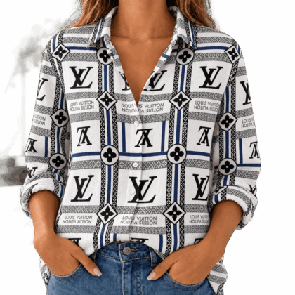Louis Vuitton | Monogram Stripe Grid Linen Shirt Winter 2026 Collection