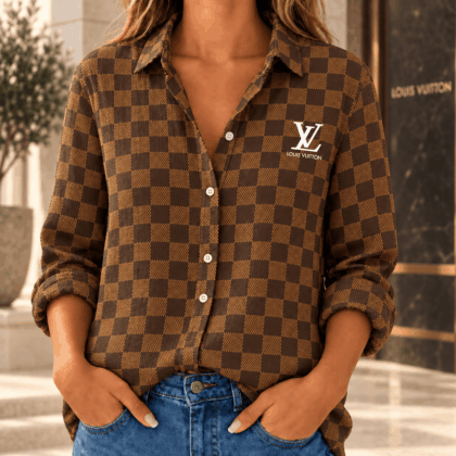 Louis Vuitton | Heritage Damier Check Linen Shirt Winter 2026 Collection