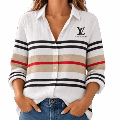 Louis Vuitton | Heritage Colorblock Stripes Linen Shirt Fall 2026 Collection