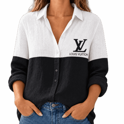 Louis Vuitton | Monogram Colorblock Linen Shirt Winter 2026 Collection