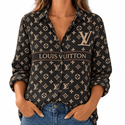 Louis Vuitton | Oversized Monogram Stripe Linen Shirt Fall 2026 Collection