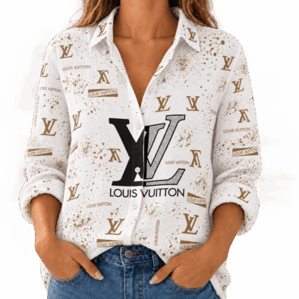 Louis Vuitton | Monogram Paint Splatter Linen Shirt Fall 2026 Collection
