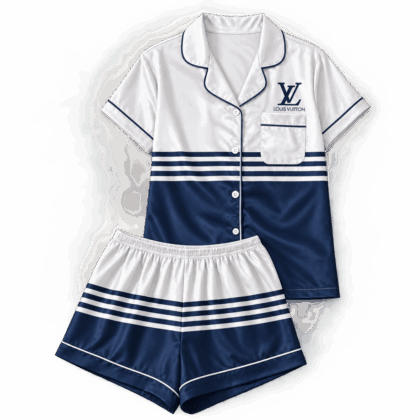 Louis Vuitton | Navy Triple Stripe Pajamas Set Fall 2026 Collection