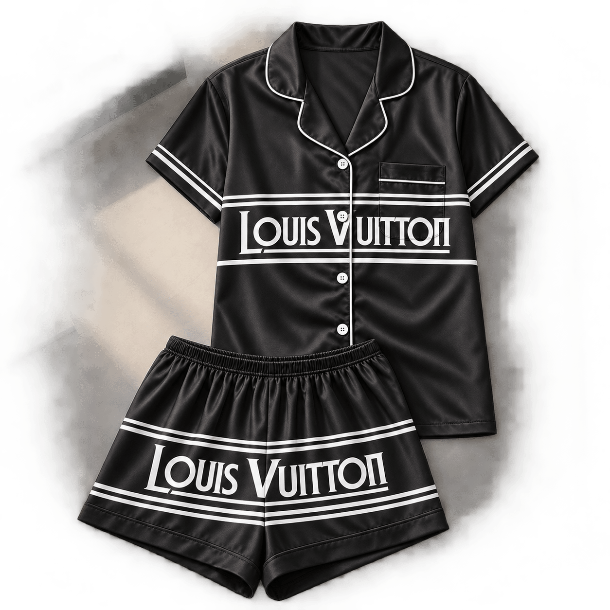 Louis Vuitton | Varsity Wordmark Stripe Pajamas Set Fall 2026 Collection