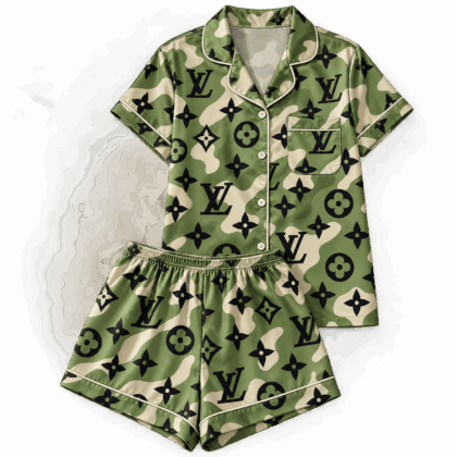 Louis Vuitton | Monogram Camouflage Print Pajamas Set Winter 2026 Collection