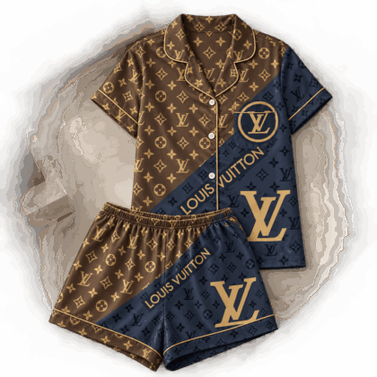 Louis Vuitton | Two-Tone Diagonal Monogram Pajamas Set Fall 2026 Collection