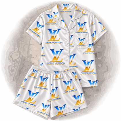 Louis Vuitton | Blue Gold Gradient Monogram Pajamas Set Fall 2026 Collection