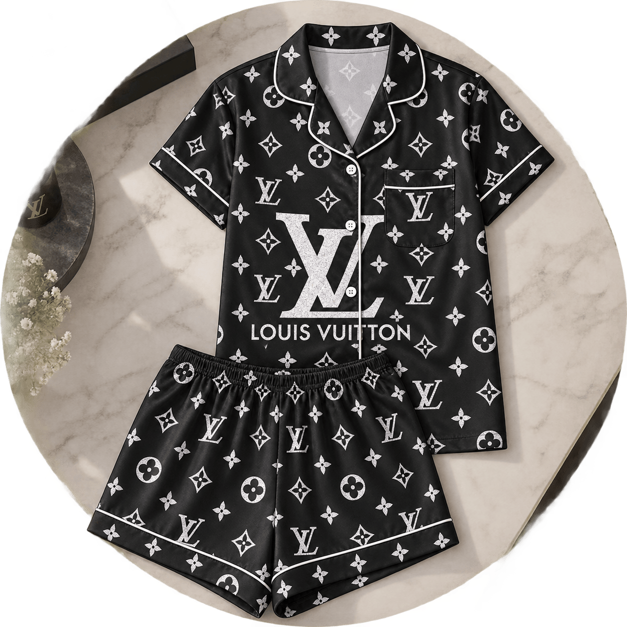 Louis Vuitton | Oversized Monogram Print Pajamas Set Fall 2026 Collection