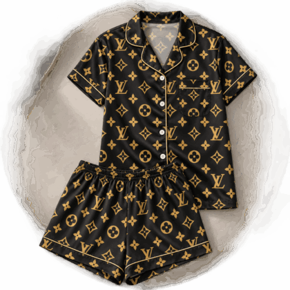 Louis Vuitton | Golden Monogram Print Pajamas Set Fall 2026 Collection