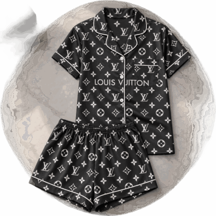 Louis Vuitton | Monochrome Monogram Floral Pajamas Set Winter 2026 Collection