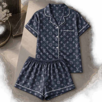 Louis Vuitton | Midnight Monogram Print Pajamas Set Winter 2026 Collection