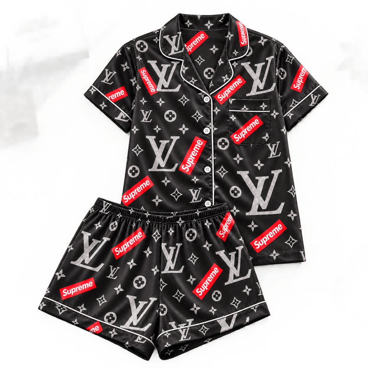 Louis Vuitton | Box Logo Monogram Print Pajamas Set Winter 2026 Collection