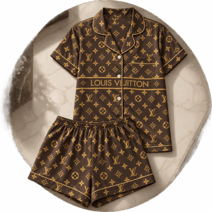 Louis Vuitton | Classic Brown Monogram Pajamas Set Winter 2026 Collection