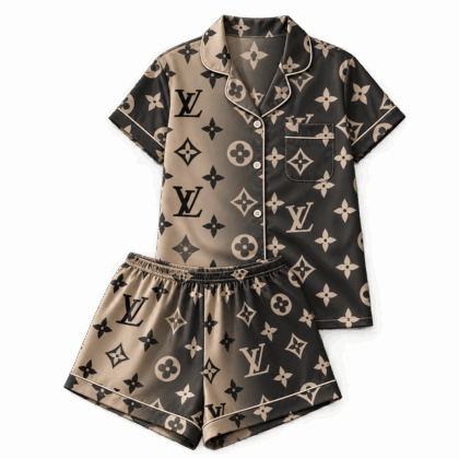 Louis Vuitton | Two-Tone Oversized Monogram Pajamas Set Fall 2026 Collection