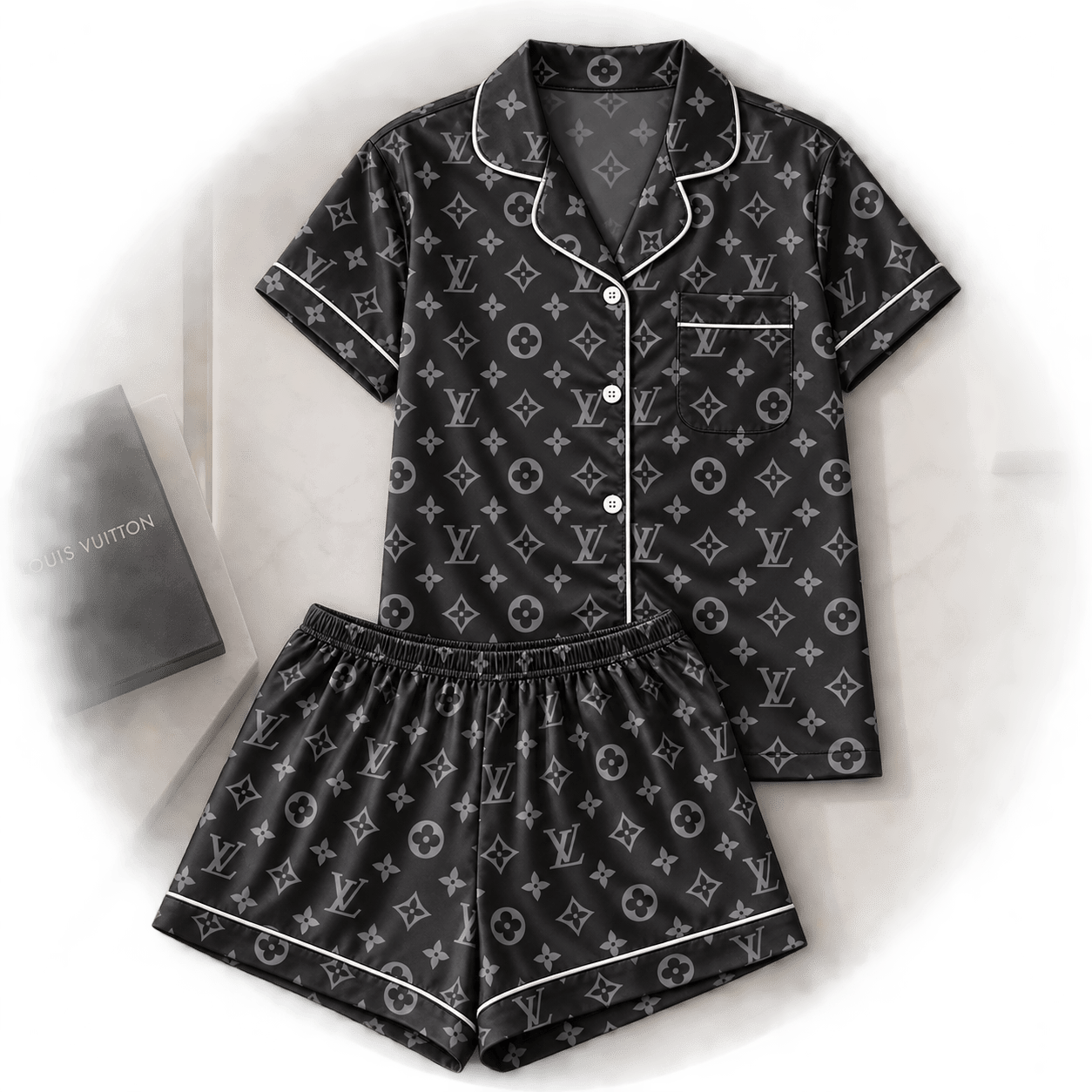 Louis Vuitton | Midnight Monogram Print Pajamas Set Fall 2026 Collection