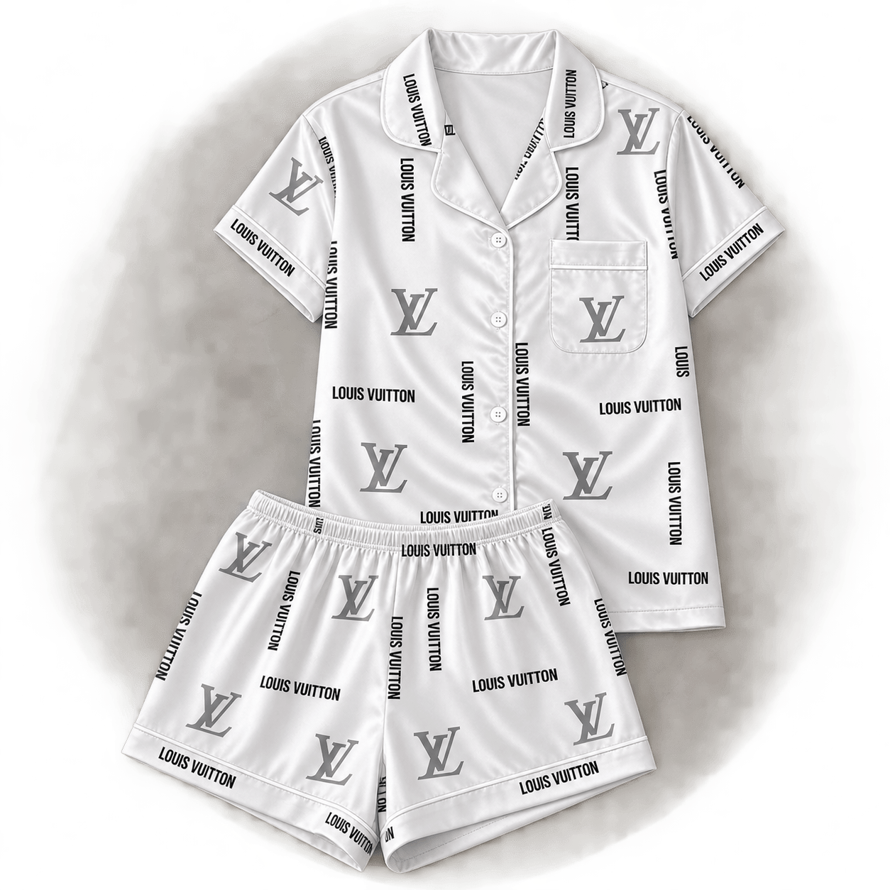 Louis Vuitton | Monogram Logo Scatter Pajamas Set Fall 2026 Collection