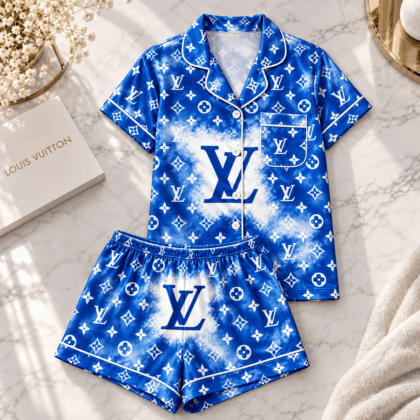Louis Vuitton | Blue Cloud Monogram Pajamas Set Winter 2026 Collection