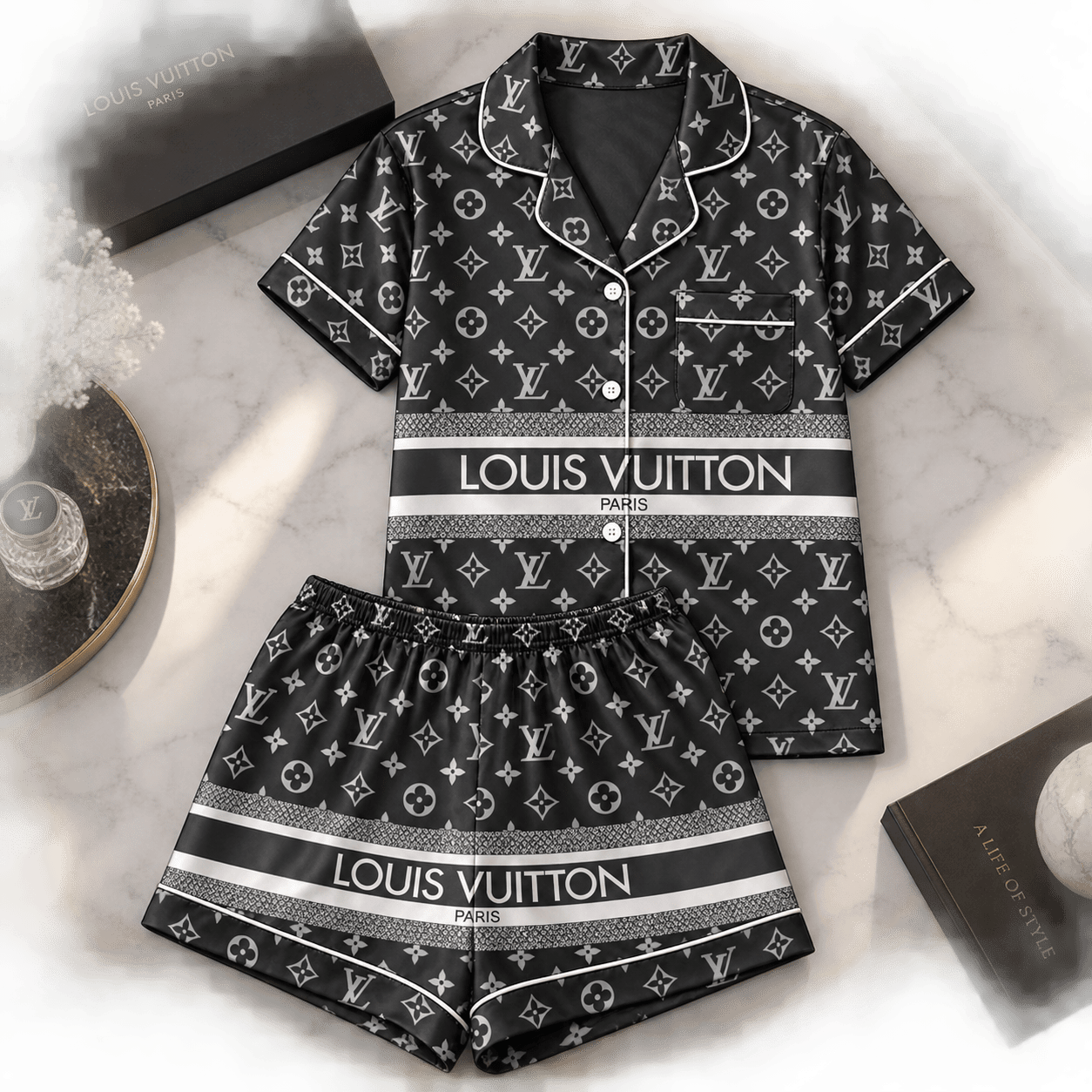 Louis Vuitton | Monogram Banner Print Pajamas Set Fall 2026 Collection