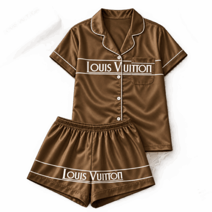 Louis Vuitton | Logo Stripe Satin Pajamas Set Fall 2026 Collection