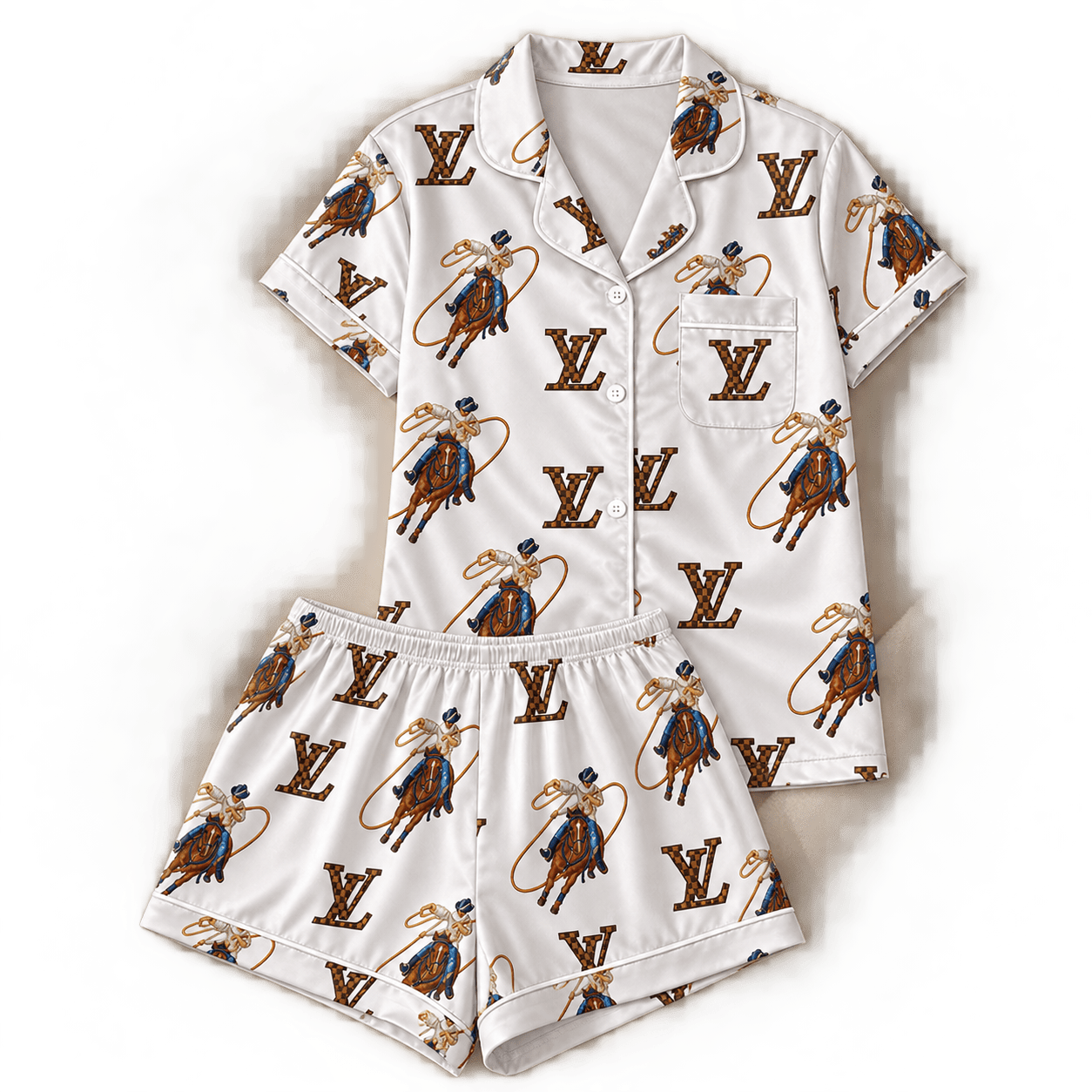 Louis Vuitton | Rodeo Monogram Print Pajamas Set Winter 2026 Collection
