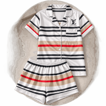 Louis Vuitton | Heritage Multicolor Stripe Pajamas Set Fall 2026 Collection