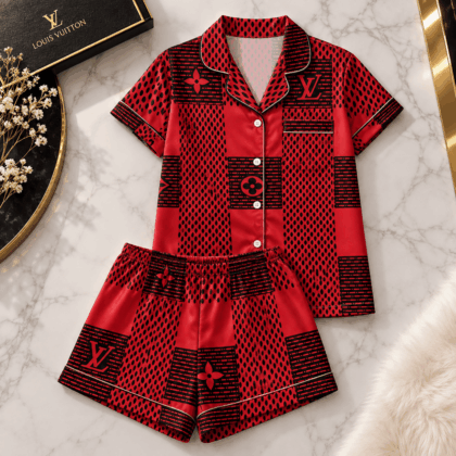 Louis Vuitton | Monogram Dot Patchwork Pajamas Set Winter 2026 Collection