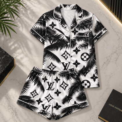 Louis Vuitton | Monogram Palm Print Pajamas Set Fall 2026 Collection