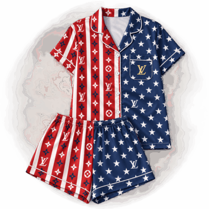Louis Vuitton | Monogram Stars And Stripes Pajamas Set Fall 2026 Collection