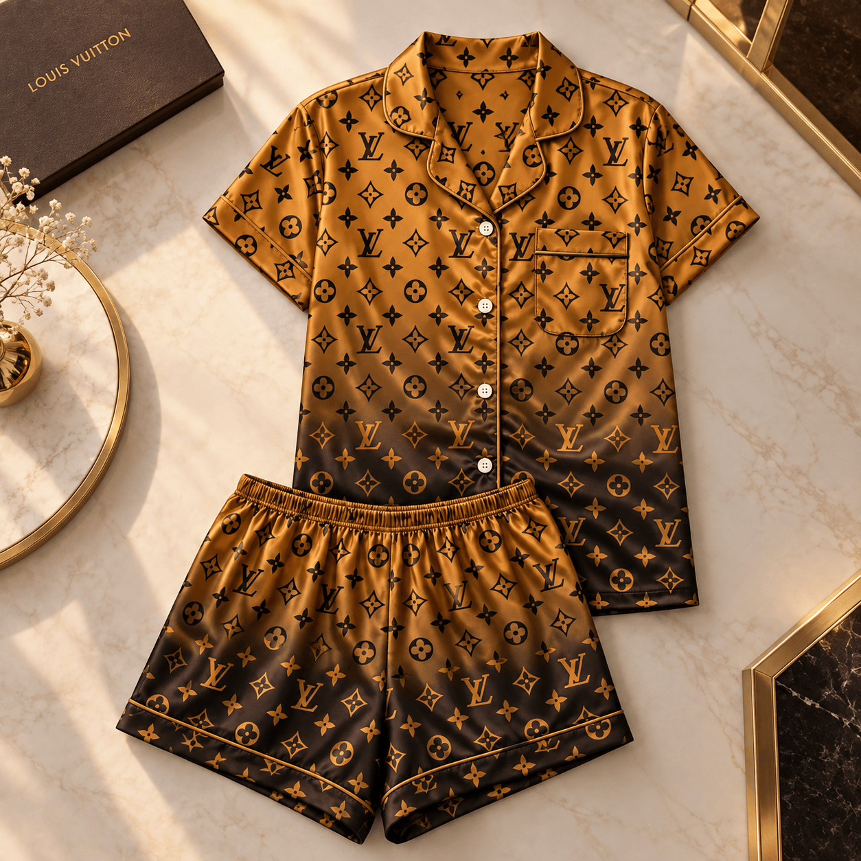 Louis Vuitton | Ombre Monogram Print Pajamas Set Winter 2026 Collection