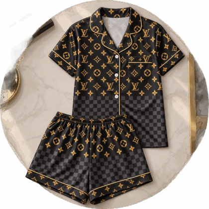 Louis Vuitton | Monogram Checkerboard Print Pajamas Set Fall 2026 Collection