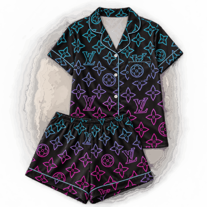 Louis Vuitton | Neon Gradient Monogram Pajamas Set Fall 2026 Collection