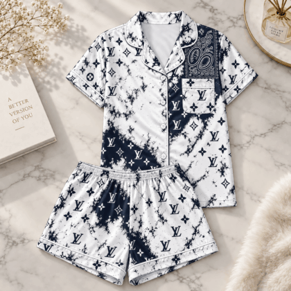 Louis Vuitton | Monogram Ink Splatter Pajamas Set Winter 2026 Collection