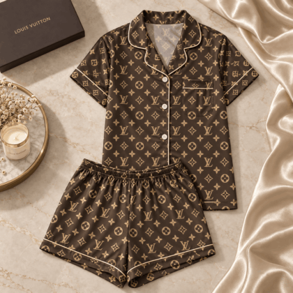 Louis Vuitton | Classic Brown Monogram Pajamas Set Winter 2026 Collection