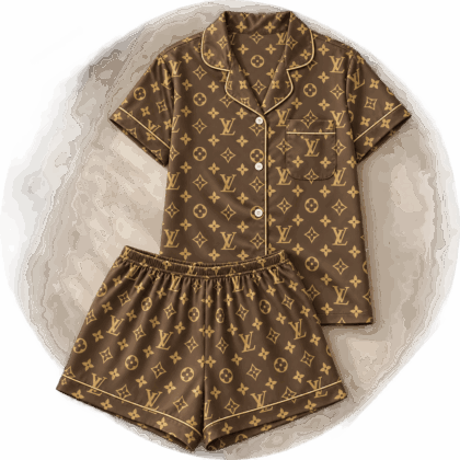 Louis Vuitton | Classic Brown Monogram Pajamas Set Winter 2026 Collection